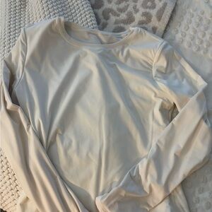 Elegant Cream Long Sleeve Top